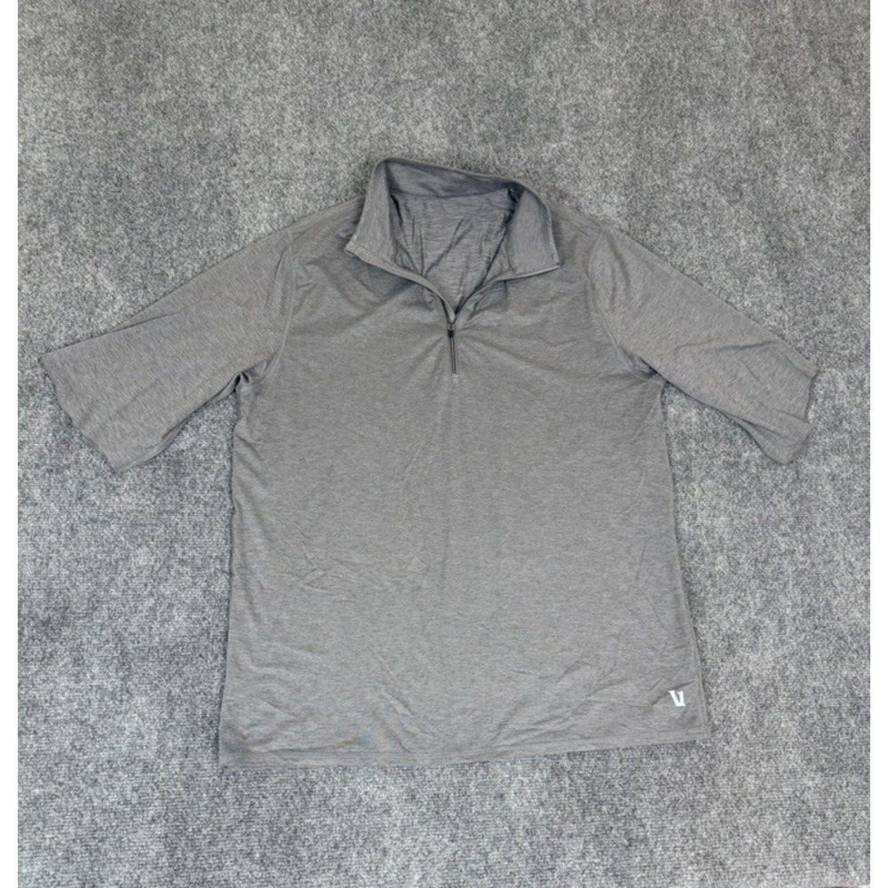 Vuori Easy Performance 1/4 Zip Pullover Mens Short Sleeve Size Large